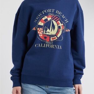 Nordstrom Blue Graphic Sweater